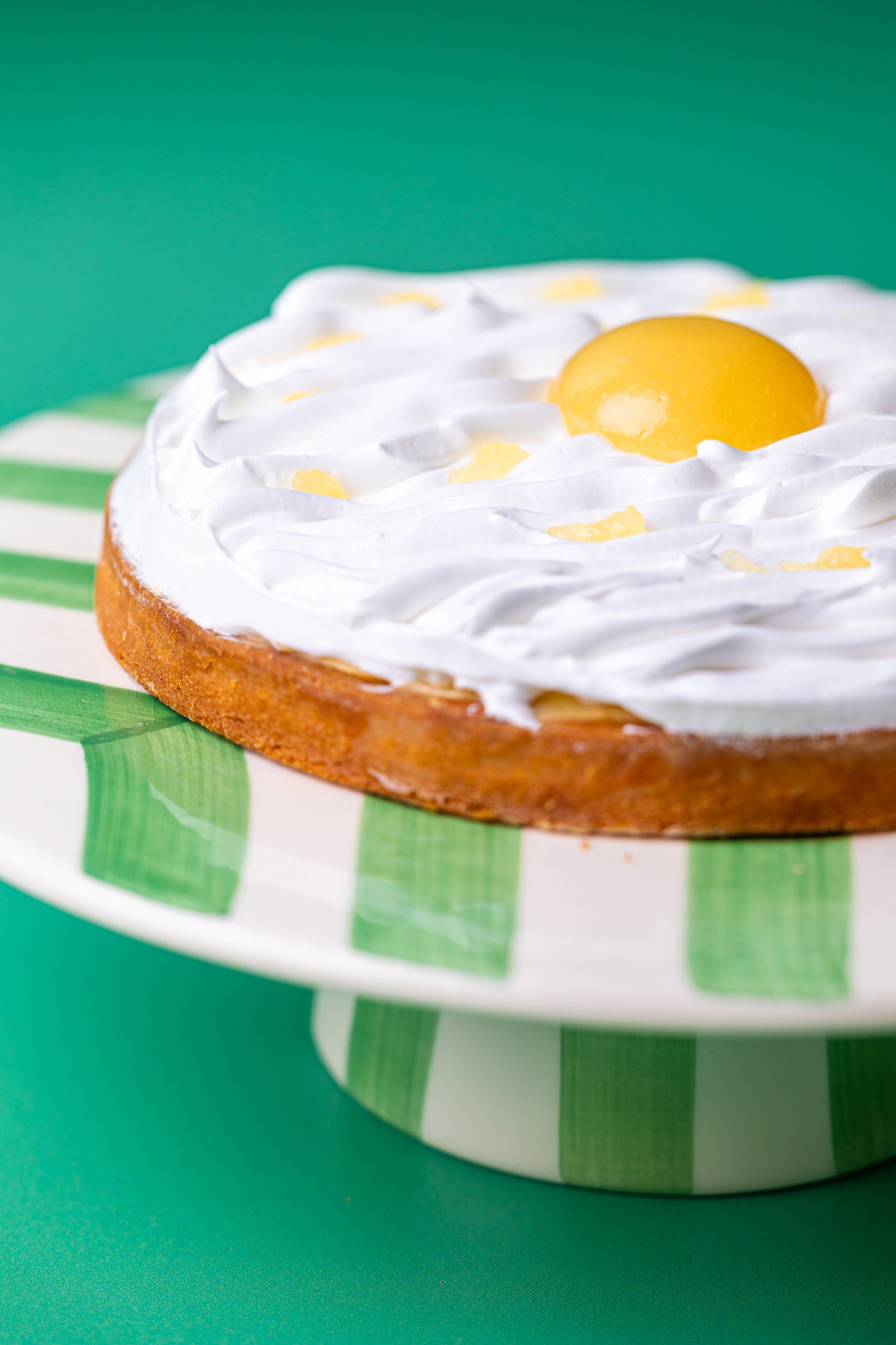 Tarte citron-yuzu, suce rousse