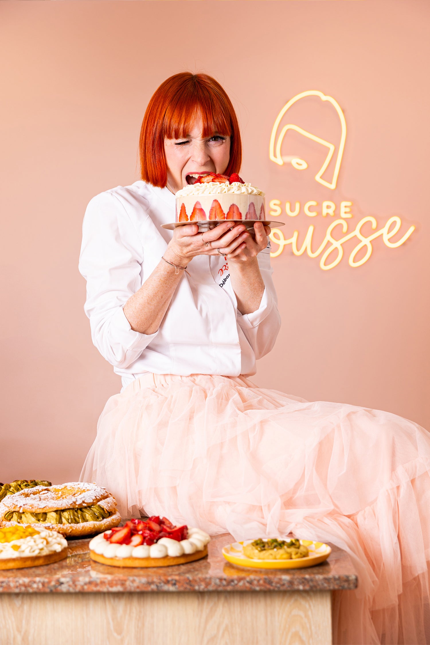 commande de gateaux : le fraisier sucre rousse